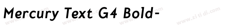Mercury Text G4 Bold字体转换 Mercury Text G4 Bold字体转换